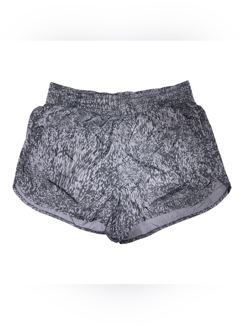 Athletic Works Gray Speckle Print Women's Athletic Shorts size Small